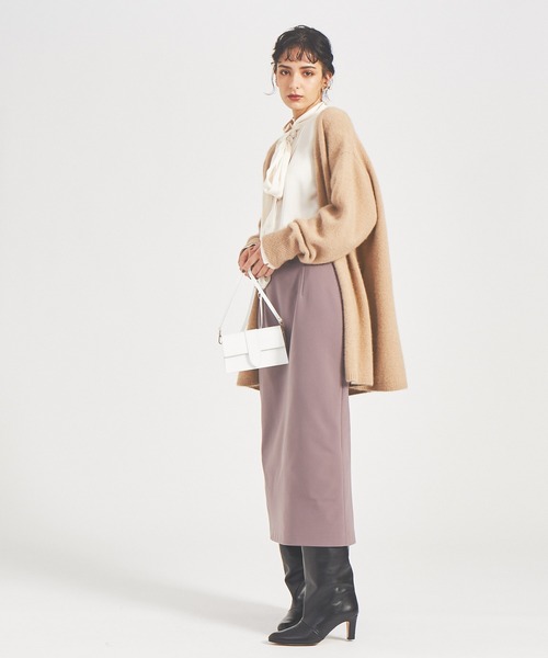 Rouge vif(ルージュヴィフ)の「4WAYストレッチタイトスカート(スカート・レディース・チャコールグレー/ベージュ/モカ・38/36)」の2枚目の写真