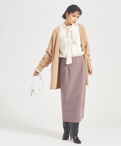 Rouge vif(ルージュヴィフ)の「4WAYストレッチタイトスカート(スカート・レディース・チャコールグレー/ベージュ/モカ・38/36)」の9枚目の写真