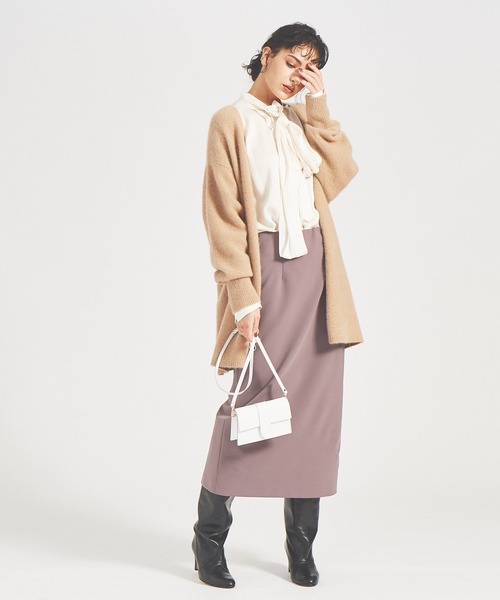 Rouge vif(ルージュヴィフ)の「4WAYストレッチタイトスカート(スカート・レディース・チャコールグレー/ベージュ/モカ・38/36)」の8枚目の写真