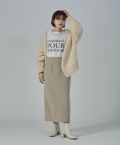 Rouge vif(ルージュヴィフ)の「4WAYストレッチタイトスカート(スカート・レディース・チャコールグレー/ベージュ/モカ・38/36)」の15枚目の写真