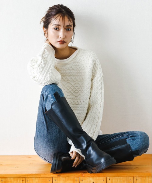 La-gemme（ラジェム）の「サイドゴアロングブーツ（ブーツ・レディース・ブラック・35/36/37/38/39/40）」の19枚目の写真