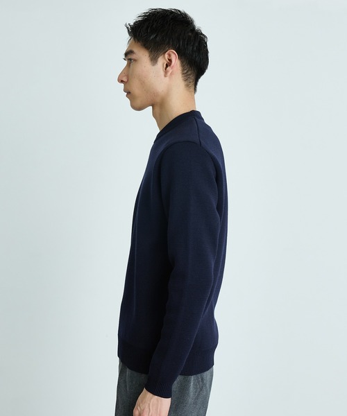 洗える】バウンドウールミラノリブクルーニット（ニット/セーター