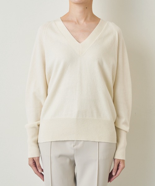 セール】カシミヤVネックプルオーバー（ニット/セーター）｜Whim