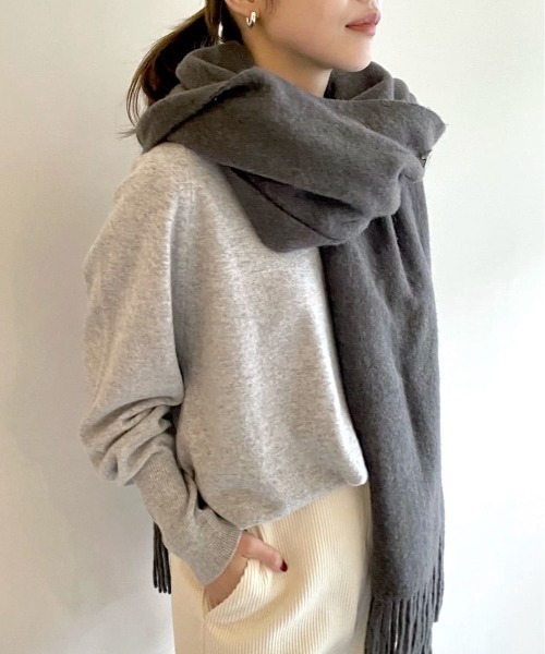 Whim Gazette Vネックニットプルオーバー　アカ Vネックニットプルオーバー | Whim Gazette(ウィム ガゼット