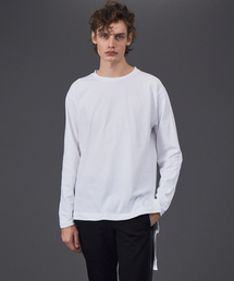 サイドスリット 長袖Tシャツ