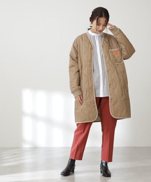 N.（N. Natural Beauty Basic）（エヌエヌナチュラルビューティーベーシック）の「◆ダブルボタンカーブパンツ（その他パンツ・レディース・ブルー/レンガ・MEDIUM）」の4枚目の写真