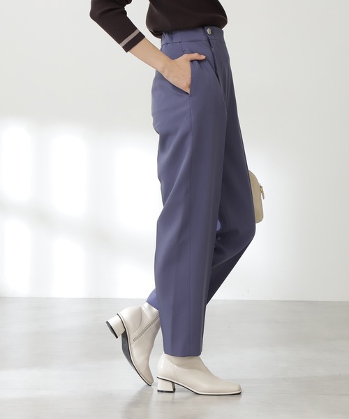 N.（N. Natural Beauty Basic）（エヌエヌナチュラルビューティーベーシック）の「◆ダブルボタンカーブパンツ（その他パンツ・レディース・ブルー/レンガ・MEDIUM）」の9枚目の写真