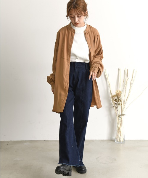 Dita(ディータ)の「21AW ノンウォッシュリサイクルデニム ハイウエストパンツ(デニムパンツ・レディース・ネイビー/ブルー/ブラック・M/L)」の7枚目の写真