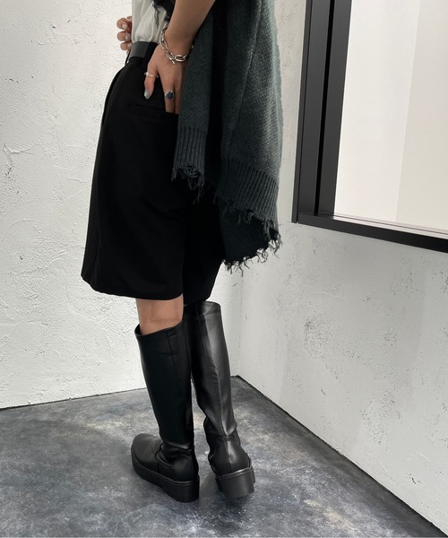 apres jour mignon（アプレジュールミニョン）の「ハーフパンツ【ZOZOTOWN限定アイテム】（その他パンツ・レディース・グリーン/ブラック・X-LARGE/フリー）」の5枚目の写真