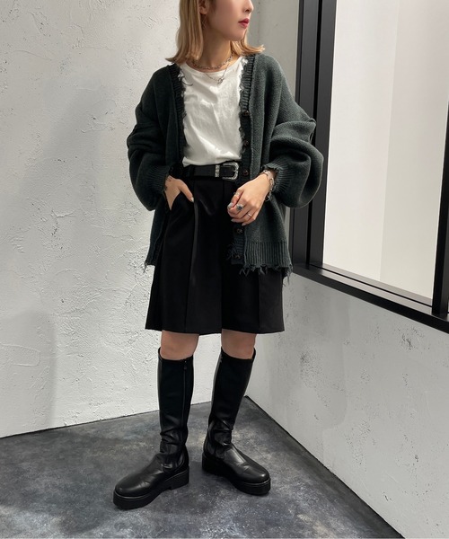 apres jour mignon（アプレジュールミニョン）の「ハーフパンツ【ZOZOTOWN限定アイテム】（その他パンツ・レディース・グリーン/ブラック・X-LARGE/フリー）」の8枚目の写真