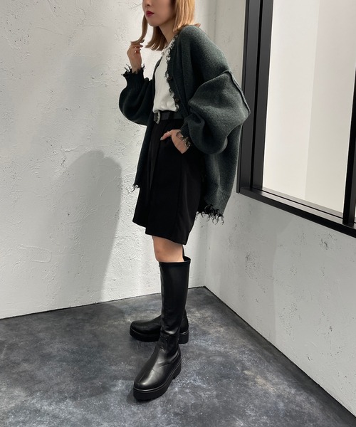 apres jour mignon（アプレジュールミニョン）の「ハーフパンツ【ZOZOTOWN限定アイテム】（その他パンツ・レディース・グリーン/ブラック・X-LARGE/フリー）」の9枚目の写真