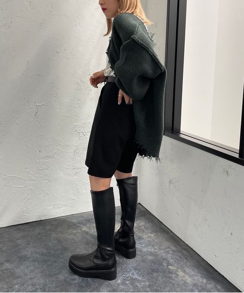 apres jour mignon（アプレジュールミニョン）の「ハーフパンツ【ZOZOTOWN限定アイテム】（その他パンツ・レディース・グリーン/ブラック・X-LARGE/フリー）」の10枚目の写真