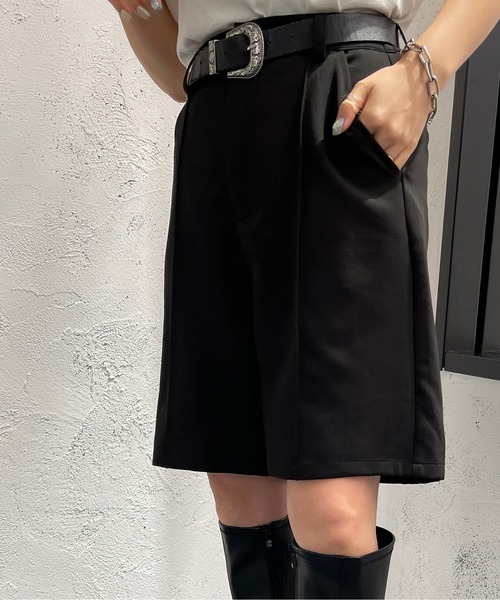 apres jour mignon（アプレジュールミニョン）の「ハーフパンツ【ZOZOTOWN限定アイテム】（その他パンツ・レディース・グリーン/ブラック・X-LARGE/フリー）」の12枚目の写真