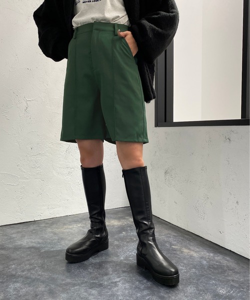 apres jour mignon（アプレジュールミニョン）の「ハーフパンツ【ZOZOTOWN限定アイテム】（その他パンツ・レディース・グリーン/ブラック・X-LARGE/フリー）」の14枚目の写真