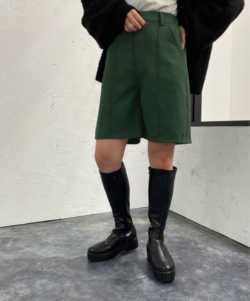 apres jour mignon（アプレジュールミニョン）の「ハーフパンツ【ZOZOTOWN限定アイテム】（その他パンツ・レディース・グリーン/ブラック・X-LARGE/フリー）」の15枚目の写真