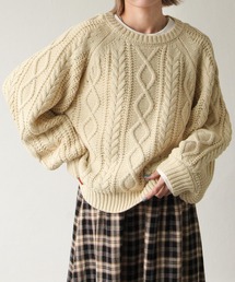 Chillfar | 3G手編み風ケーブルニット(ニット/セーター)