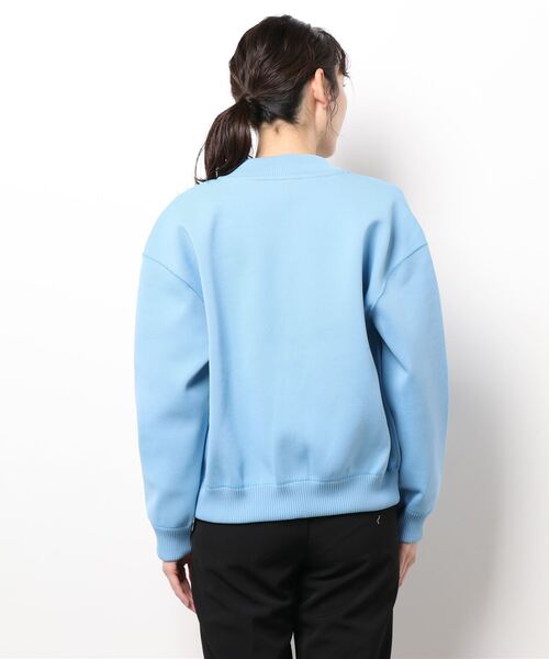 Dot＆Stripes CHILD WOMAN（ドットアンドストライプス　チャイルドウーマン）の「ecopet ニットブルゾン（ブルゾン・レディース・ベージュ/ネイビー/カーキ/サックスブルー・1）」の7枚目の写真