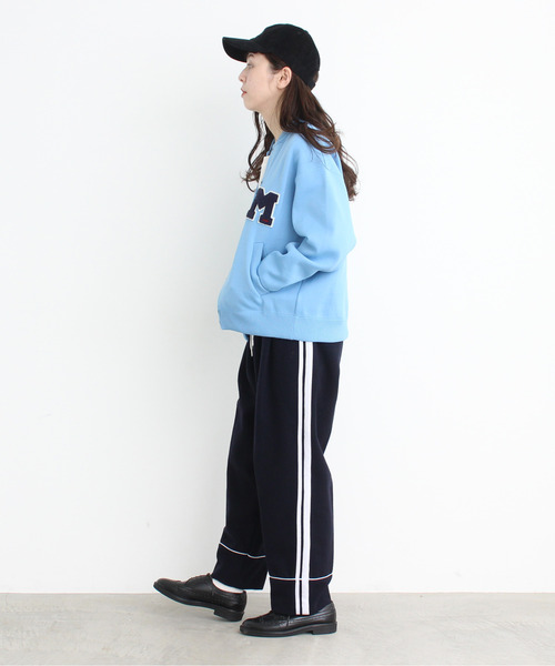 Dot＆Stripes CHILD WOMAN（ドットアンドストライプス　チャイルドウーマン）の「ecopet ニットブルゾン（ブルゾン・レディース・ベージュ/ネイビー/カーキ/サックスブルー・1）」の12枚目の写真