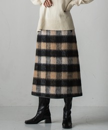 Droite lautreamont（ドロワットロートレアモン）の「シャギーチェックスカート（スカート）」