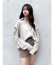 ENVYM | ショルダーカッティングＳＨ(Tシャツ/カットソー)