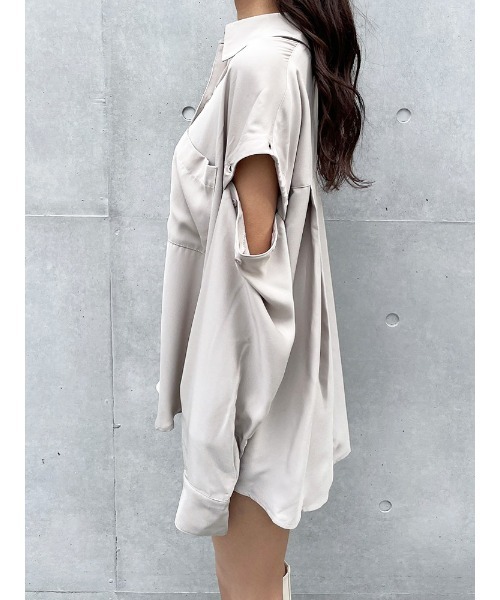 ENVYM(アンビー)の「ショルダーカッティングSH(Tシャツ/カットソー・レディース・ホワイト/ブラック/ベージュ・FREE)」の19枚目の写真