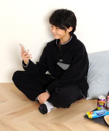 【セットアイテム】フリース・ハーフジップトレーナー＋イージーパンツ