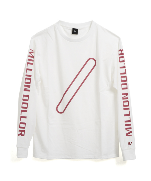 5351 POUR LES HOMMES(ゴーサンゴーイチプールオム)の「【5/】MILLION DOLLOR ロングスリーブTシャツ(Tシャツ/カットソー・メンズ・ホワイト/ブラック/イエロー・M/L/XL)」の2枚目の写真