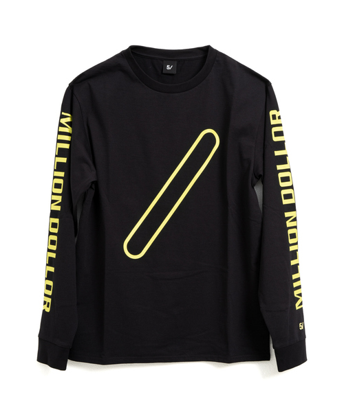 5351 POUR LES HOMMES(ゴーサンゴーイチプールオム)の「【5/】MILLION DOLLOR ロングスリーブTシャツ(Tシャツ/カットソー・メンズ・ホワイト/ブラック/イエロー・M/L/XL)」の3枚目の写真