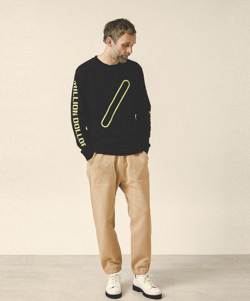 5351 POUR LES HOMMES(ゴーサンゴーイチプールオム)の「【5/】MILLION DOLLOR ロングスリーブTシャツ(Tシャツ/カットソー・メンズ・ホワイト/ブラック/イエロー・M/L/XL)」の8枚目の写真