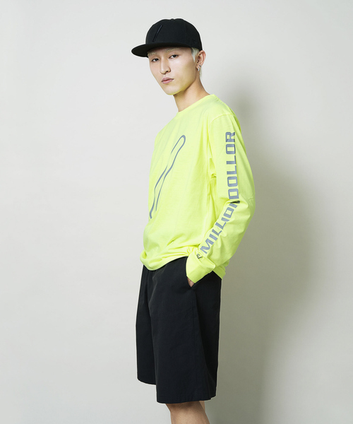 5351 POUR LES HOMMES(ゴーサンゴーイチプールオム)の「【5/】MILLION DOLLOR ロングスリーブTシャツ(Tシャツ/カットソー・メンズ・ホワイト/ブラック/イエロー・M/L/XL)」の4枚目の写真