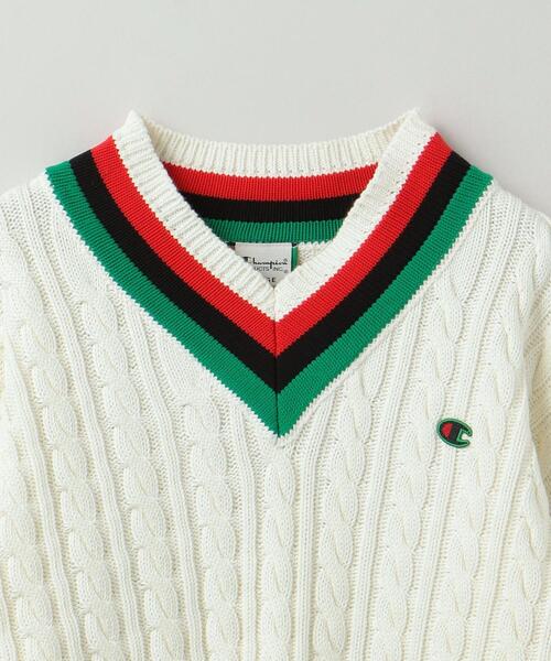 UNITED ARROWS & SONS（ユナイテッドアローズアンドサンズ）の「＜Champion TEARS(チャンピオン ティアーズ)＞ V SWEATER/ニット■■■（ニット/セーター・メンズ・オフホワイト・L/M）」の3枚目の写真