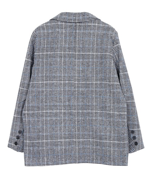 Figments（フィグメンツ）の「チェックテーラードジャケット（テーラードジャケット・レディース・グレー・FREE）」の11枚目の写真