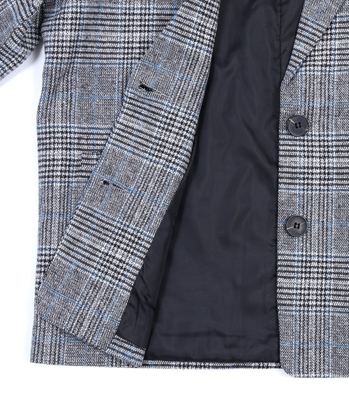 Figments（フィグメンツ）の「チェックテーラードジャケット（テーラードジャケット・レディース・グレー・FREE）」の6枚目の写真