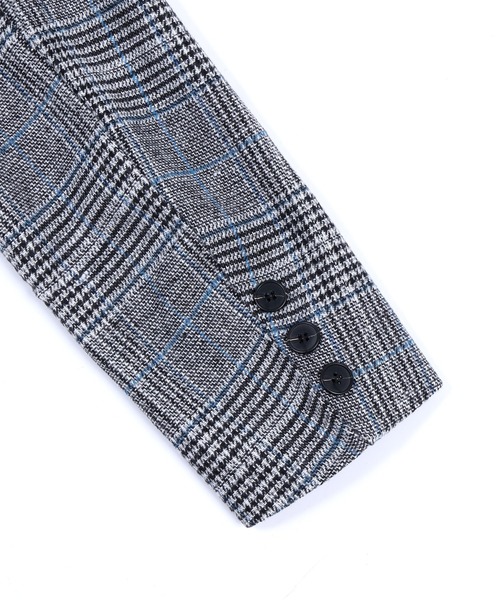 Figments（フィグメンツ）の「チェックテーラードジャケット（テーラードジャケット・レディース・グレー・FREE）」の4枚目の写真