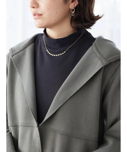 CRAFT STANDARD BOUTIQUE(クラフトスタンダードブティック)の「圧縮起毛ロングコート *◆(ノーカラーコート・レディース・ブラウン/グリーン/イエロー/ナチュラル・FREE)」の21枚目の写真