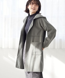 CRAFT STANDARD BOUTIQUE | 圧縮起毛ロングコート *◆(ノーカラーコート)