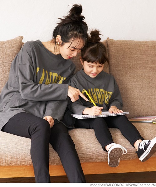 coca（coca）（コカ）の「ビッグシルエットプリントロンTee（Tシャツ/カットソー・レディース・ホワイト/チャコールグレー/グレー・M/L）」の22枚目の写真