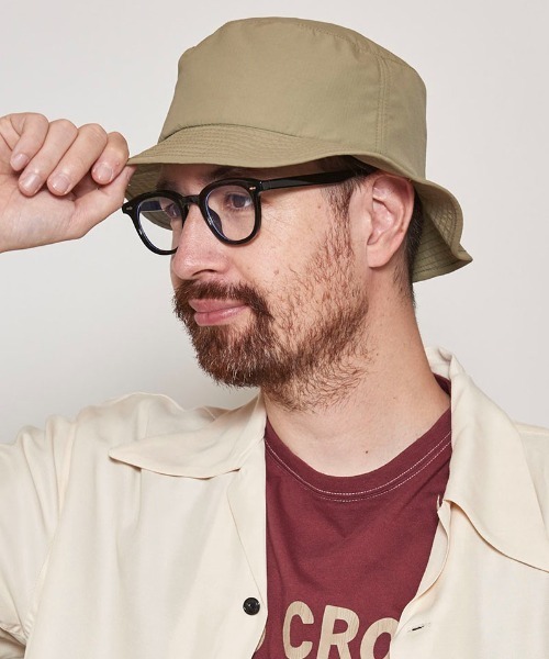 Mighty Shine(マイティシャイン)の「mko10251- Nylon Pocketable Bucket Hat バケットハット(ハット・メンズ・ブラック/ベージュ/カーキ・M/L)」の2枚目の写真