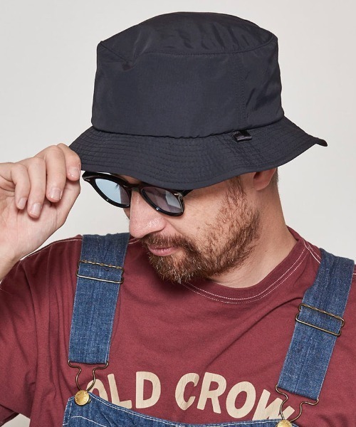 Mighty Shine(マイティシャイン)の「mko10251- Nylon Pocketable Bucket Hat バケットハット(ハット・メンズ・ブラック/ベージュ/カーキ・M/L)」の1枚目の写真