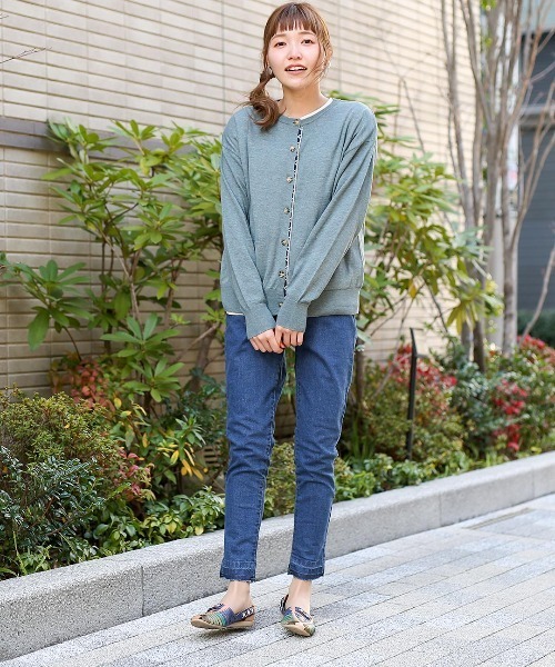 チチカカ(チチカカ)の「リブスキニーパンツ(デニムパンツ・レディース・ライトブルー/ベージュ/ブルー・SMALL/MEDIUM/LARGE)」の6枚目の写真