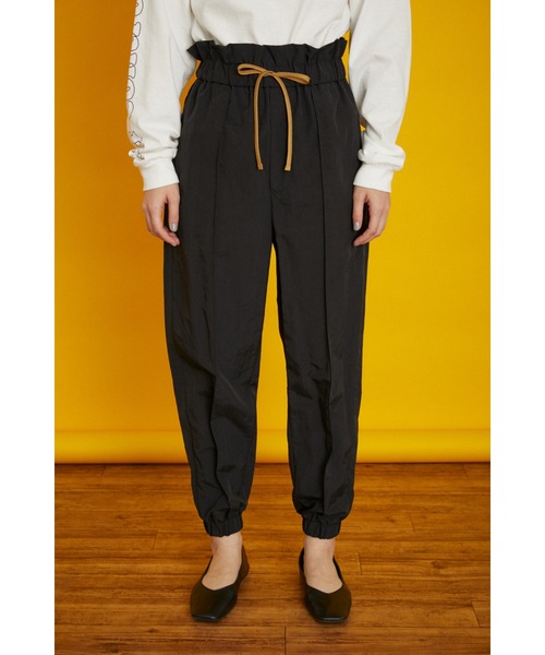 HeRIN.CYE(ヘリンドットサイ)の「Georgette easy pants(スラックス・レディース・ブラック/グリーン・FREE)」の2枚目の写真