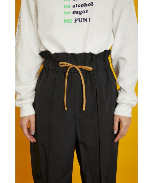 HeRIN.CYE(ヘリンドットサイ)の「Georgette easy pants(スラックス・レディース・ブラック/グリーン・FREE)」の5枚目の写真