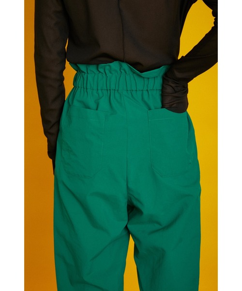 HeRIN.CYE(ヘリンドットサイ)の「Georgette easy pants(スラックス・レディース・ブラック/グリーン・FREE)」の11枚目の写真