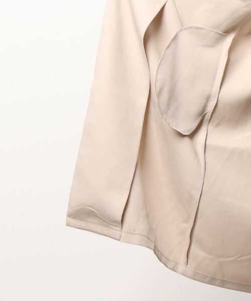 reca（レカ）の「ロングベスト（ベスト・レディース・ブラック/ライトベージュ・M）」の4枚目の写真