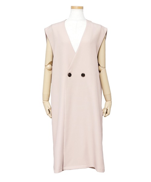 reca（レカ）の「ロングベスト（ベスト・レディース・ブラック/ライトベージュ・M）」の21枚目の写真