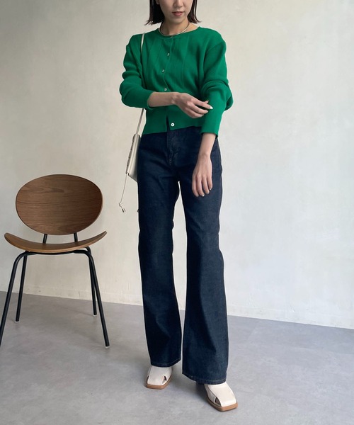 Lee（リー）の「【Lee/リー】フレアデニム（デニムパンツ・レディース・ネイビー・XS/S）」の7枚目の写真