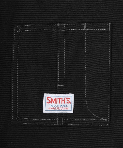SMITH'S（スミス）の「【SMITH'S AMERICAN/スミスアメリカン】ノーカラー ジャケット/ノーカラーカバーオール（カバーオール・メンズ・ブラック/オフホワイト/キナリ・M/L）」の16枚目の写真