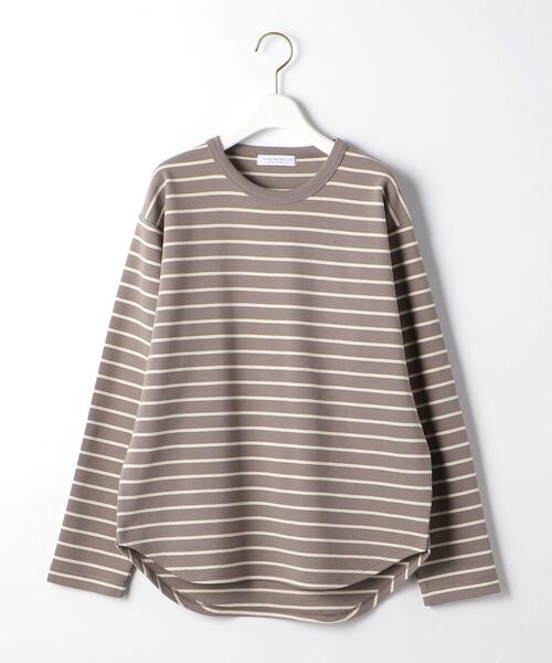 UNITED ARROWS LTD. OUTLET（ユナイテッドアローズアウトレット）の「＜A DAY IN THE LIFE＞リップル クルーネック カットソー（Tシャツ/カットソー・レディース・ダークグレー/その他1/オフホワイト・FREE）」の3枚目の写真