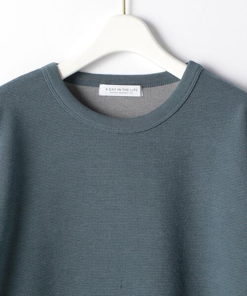 UNITED ARROWS LTD. OUTLET（ユナイテッドアローズアウトレット）の「＜A DAY IN THE LIFE＞リップル クルーネック カットソー（Tシャツ/カットソー・レディース・ダークグレー/その他1/オフホワイト・FREE）」の6枚目の写真