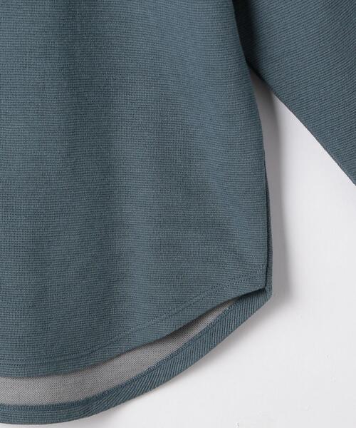 UNITED ARROWS LTD. OUTLET（ユナイテッドアローズアウトレット）の「＜A DAY IN THE LIFE＞リップル クルーネック カットソー（Tシャツ/カットソー・レディース・ダークグレー/その他1/オフホワイト・FREE）」の8枚目の写真